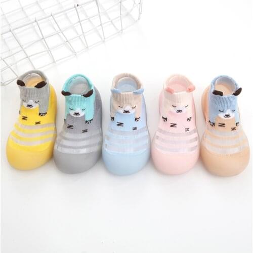 #EW Toddler Baby Girls Boys Shoes Children Cartoon Animal Socks Shoes Non-Slip Prewalker Shoes Fashion Baby Shoes детская обувь