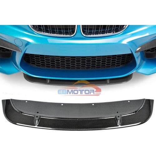 Real Carbon Fiber ST Style Front lip Splitter Glossy Fiber Bumper Lip Racing Spoiler Trim for BMW F87 M2 2014up B506