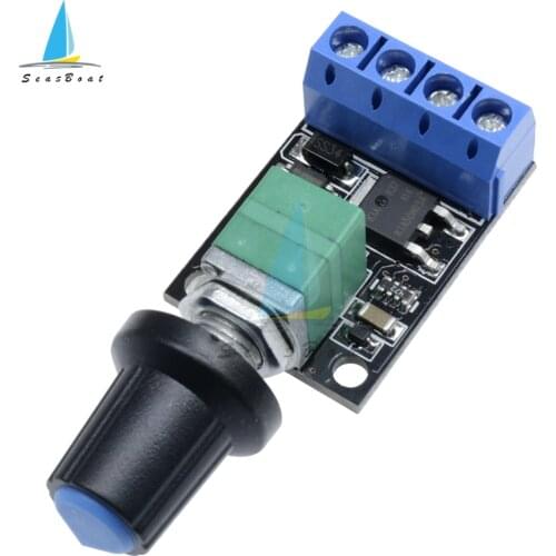 DC 5V-16V 10A PWM DC Motor Speed Controller Voltage Regulator Speed Regulator Governor LED Dimmer Power Controller Switch 12V