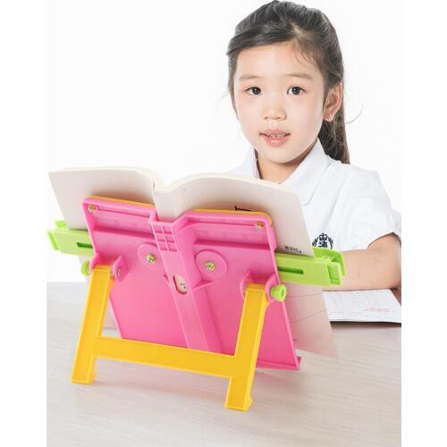 Foldable Kids Reading Bookshelf Adjustable Plastic Anti-myopia Book Holder