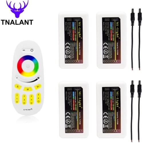 LED Controller MiBoxer FUT039 RGB+CCT Milight RF Touch Remote 2.4G Wireless WIFI APP IOS Android 4-Zone For Led Strip