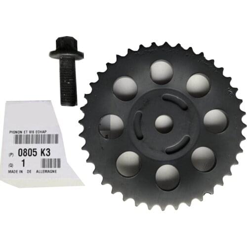 Exhaust Camshaft Sprocket And Bolt 0805K3 Used for Peugeot 2008 208 3008 308 RCZ
