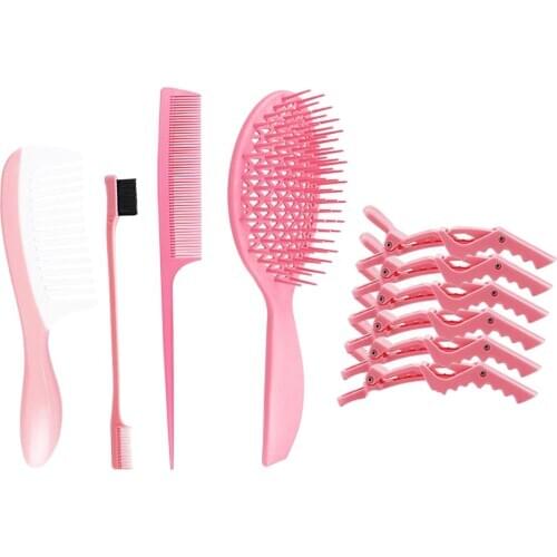 Clips Anti-static Styling Comb Set for Salon Barber Shaping Blow Drying
