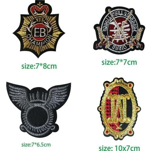 Marine Corps Tactical Knight Medal Icon Embroidered Applique Patches for Clothing DIY Iron on Badge on the Backpack
