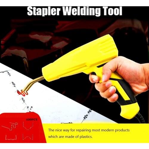 100W Handy Plastics Welders Garage Tools Hot Staplers Staple PVC Repairing Machine Car Bumper Repairing Stapler Welding Tool