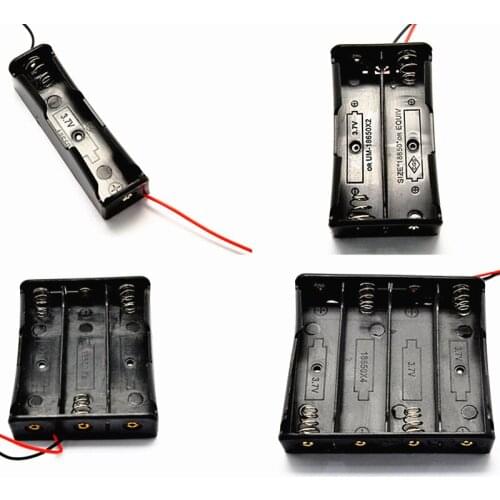 18650 BATTERY 3.7V Box Holder Case 1 2 3 4 3.7V Lithium Battery Compartment