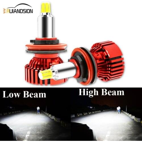2pcs 72W 9000LM Canbus Car Headlight LED CREES H7 6500K LED Bulb H11 H8 9005 9006 12-30V Auto Fog Light Lamp Waterproof IP68