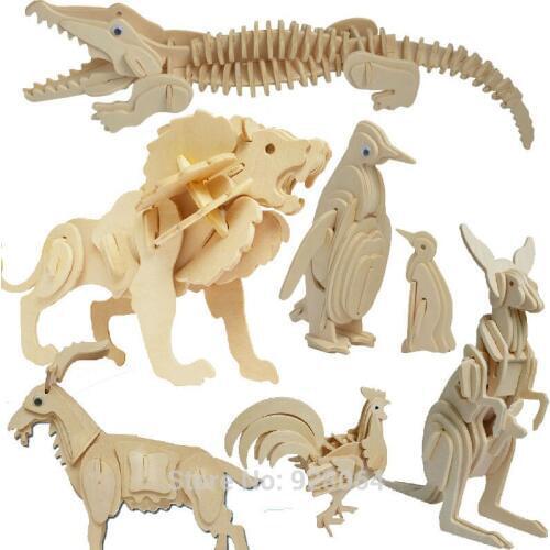 Many Animal 3d puzzle jigsaw Building Kids Puzzle Toy Learning Alphabet Puzzle Game for Preschool Kids baby toys for children