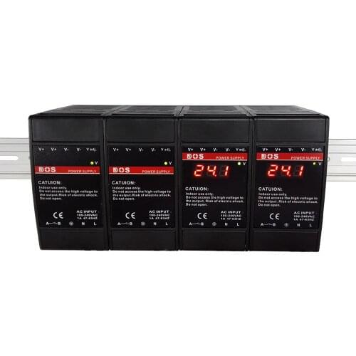 5V12V 24V 2A 3A 5A 90W 100W Dual Output PLC Din Rail Regulated Power Supply Digital AC To DC Constant Voltage Stabilized Source