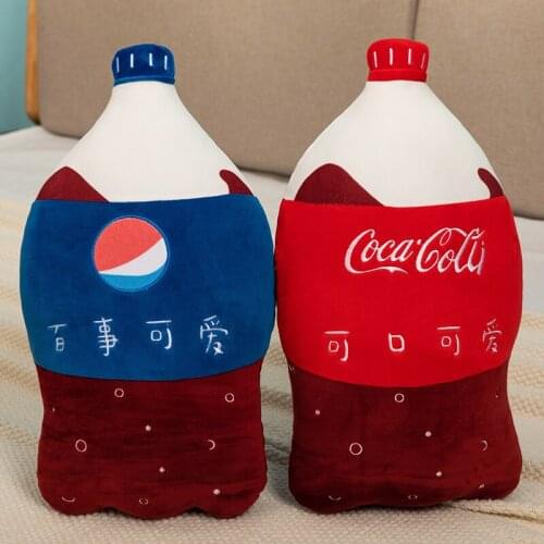 55CM Creative Simulation Plush Super Stuffed Beverage Soda Pillow Home Decor Children Soft Toys