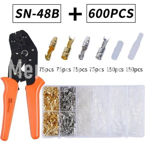 600Pcs/Lot 4.0mm Female and Male Bullet Terminals Connector Gold&Silver Brass Wire Connector and Insulating Sleeves With Pliers