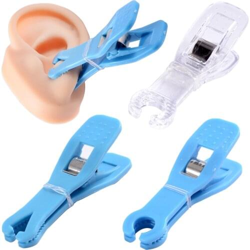 1pcs Acrylic Sterilized Piercing Clamp Body Forceps Clamp Plier Ear Lip Navel Nose Round Triangle Profession Piercing Tools Kit