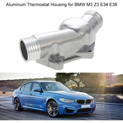 Aluminum Thermostat Housing Cover with Gasket for BMW M3 Z3 E34 E36