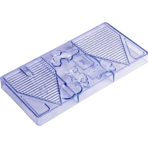 Free Shipping New Christmas House/Grandpa/Three Shape Polycarbonate Chocolate Mold DIY Bakeware Mold CC0030