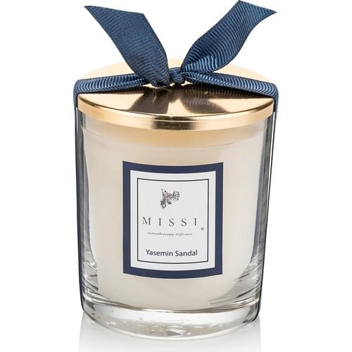 Missi Gold Metal Lid Jasmine Sandalwood Fragrant Cup Candle