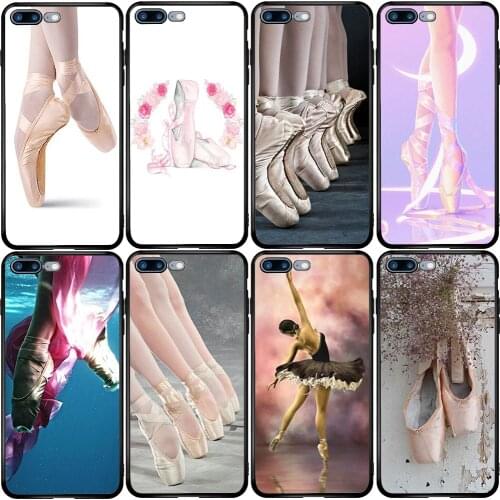 Phone Case for iPhone 5 5s SE 2020 6 6S 7 8 XS XR 11 12 Oneplus 3 5T 6T 7T Pro Max Plus Ballet Dancing Girls Pointe Shoes