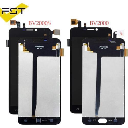 Black For Blackview BV2000/BV2000S LCD Display+Touch Screen Digitizer Assembly 1280X720 5.0inch Glass Panel Sensor+tools