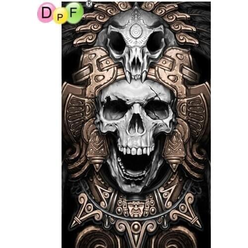DPF DIY Skeleton soldiers diamond painting cross stitch diamond mosaic square crafts diamond embroidery wall painting home decor