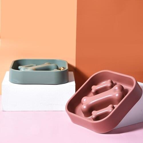 Dropshipping Portable Pet Dog Feeding Food Bowls Puppy Slow Down Eating Feeder Dish Bowel Prevent Obesity Dogs Supplies