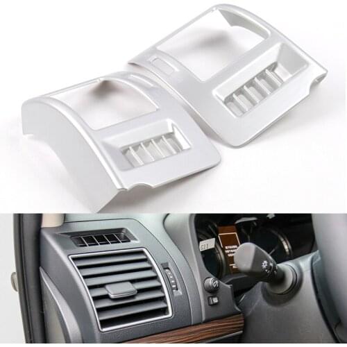 Chrome Dashboard Air Conditiong Vent Cover Trim For Toyota Land Cruiser Prado 150 2010-2016 2017 2018