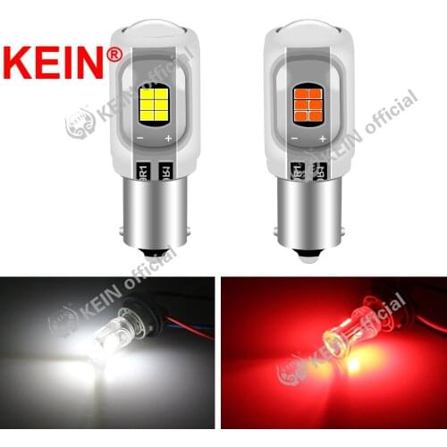 KEIN 2PCS P21W Led S25 1156 BA15S 1157 P21/5W BAY15D G18 Car Tail Bulb Brake Light Reverse Lamp Daytime Running Turn Signal Lamp
