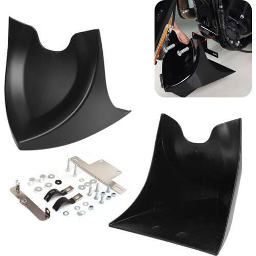 Motorcycle Matte Black Chin Lower Front Spoiler Air Dam Fairing For Harley Sportster 883 1200 Fatboy Softail Touring Glide Dyna
