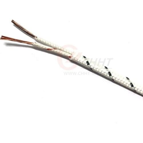 Low Price 2*7*0.3mm Fiberglass Insulated B Type Thermocouple Compensation Wire With High Quality