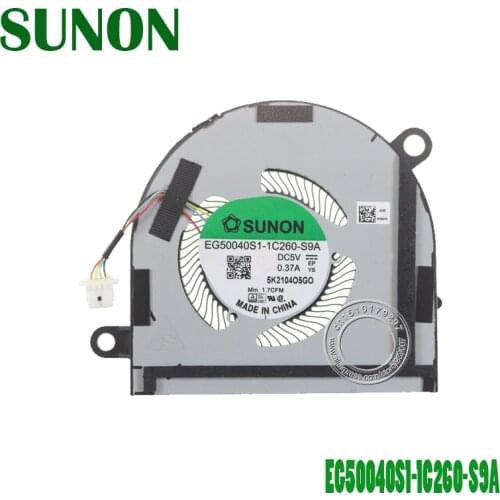Laptop CPU Cooling Fan EG50040S1-1C260-S9A DC5V 0.37A 4Pin for Dell Latitude 14 9410 7400 2-in-1