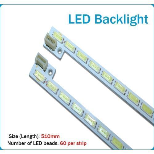 New 4 PCS LED strip working compatible 74.46P06.001-4-DX1 STA460A92/93 T460HVD01.0 60 LEDs 510MM