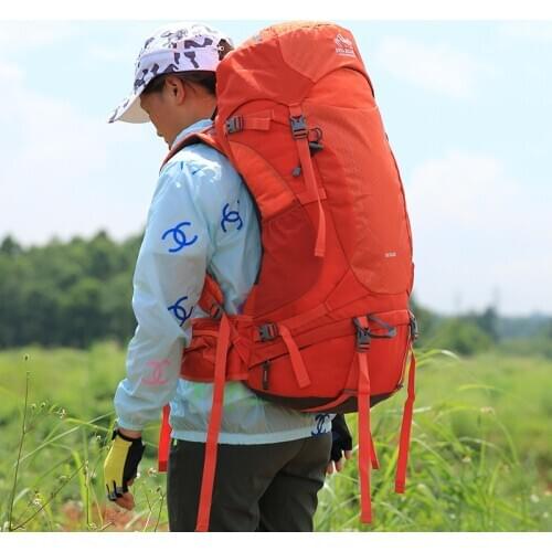 Professional Hiking Bag 50L Men Women Outdoor Camping Travel Climbing Backpack Rucksack Large Capacity Waterproof Nylon Bags