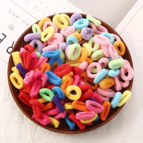 About 80pcs/bag Good Quality Baby Child Hair Holders Rubber Bands Small Elastics Girls Tie Gum Hair Accessories