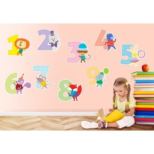 Cute Numbers Sticker Each Digit Height 15 Cm Different Design For Kids Good Quality Convenient And Useful Product 2021 Trend