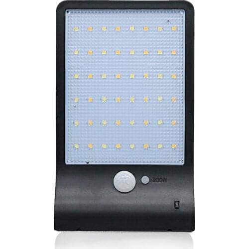 SZYOUMY Outdoor PIR Sensor 450lm 48led Solar Wall Light Waterproof Garden Yard Lighting