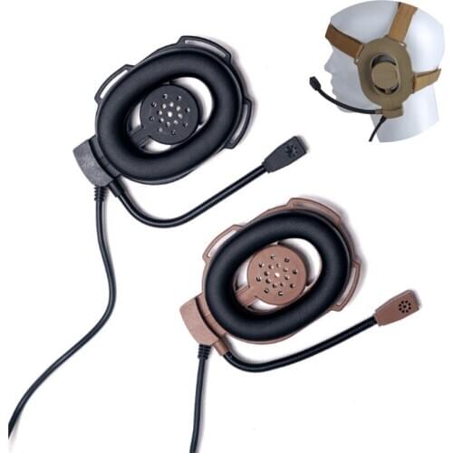 Tactical Adjustable Harness Military Airsoft Paintball Hunting Sniper Bowman Elite II Headset Fit All PTT Plug