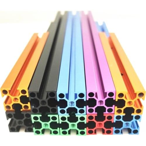 Voron V0.1 Multicolor 1515 Aluminum Extrusion with M2 nut adapter strip PreDrilled &Tapped Aluminum Profile Kit