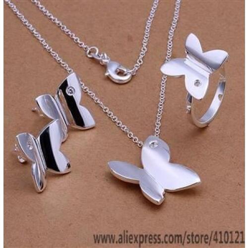 S347 Hot Sale High Quality Anniversary Jewelry Sets,Wholesale Jewelry Elegant Charms Fashion Necklace Earring Ring /dhvalz