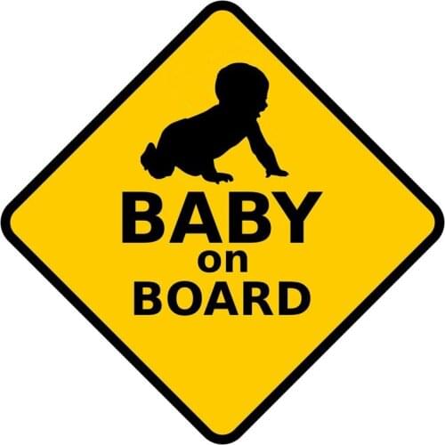 5"*5" Baby on board Funny Vinyl Decal Sticker Car Stickers Window