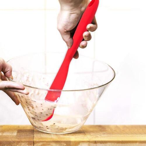 1pcs All - Inclusive Silicone Long Scraper Cream Scraping Cake Spatula Baking Utensils Silicone Scraper