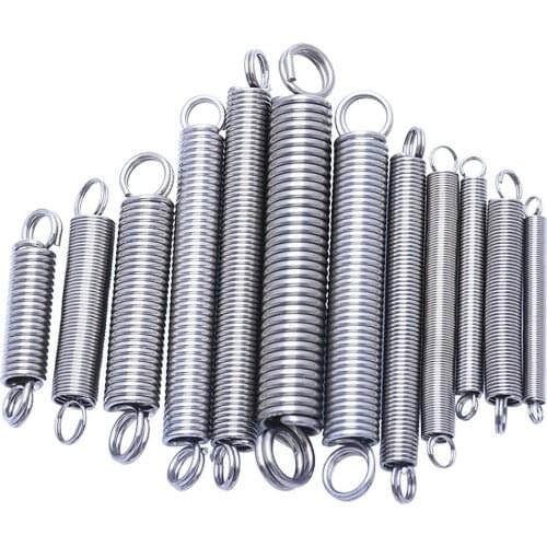 1pcs Stainless Steel Extend Spring Extension Spring Loop-End Wire Dia. 1.5mm Length 50/60/70/80/90/100/120/130/140/150/160-280mm