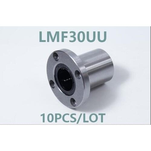 10PCS/LOT LMF30UU flange type linear ball bearings,round flange linear bearing flanged linear ball bearing CNC router/3D print