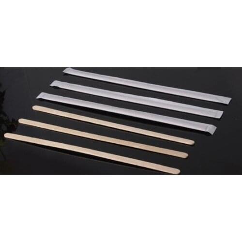 2500 Pieces 19cm Paper Wrapped Wood Stirrer for Coffee Tea Drink Drinking Disposable Wooden Stir Popsicle Sticks ZA5980