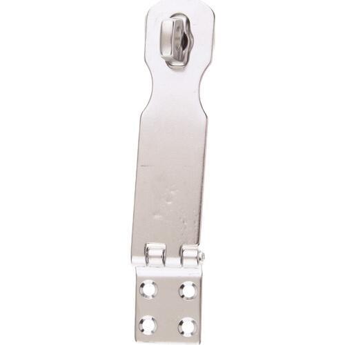 2X 97mm Stainless Steel Anti-Theft Folding Hasp Door Latch Sliding Padlock