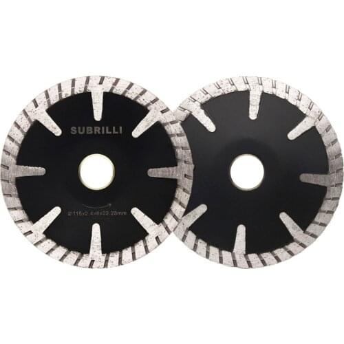 1PC 4.5" 115mm Diamond Concave Saw Blade Turbo Protection Teeth Cutting Disc Dry Wet For Concrete Granite Marble Stone Cutting