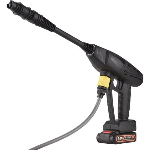 Cordless Pressure Washer for Washing Cars Flowers Floors Siding Fences with 24 V Battery Accessories Charger 5m Water Inlet Pipe