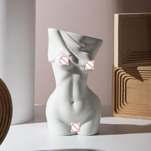 New Creative Body Art Ceramic Crafts Utensils Decoration Home Adornment Living Room Bedroom Desktop Dried Flower Vase Ornaments