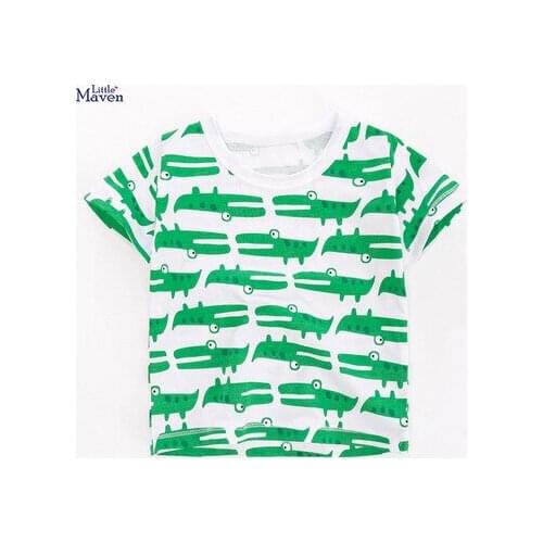 Childrens T-shirt 2021 Spring New Baby Boys and Girls Print Long-sleeved T Shirt Baby Short Sleeve Casual Top Tees Baby Clothes