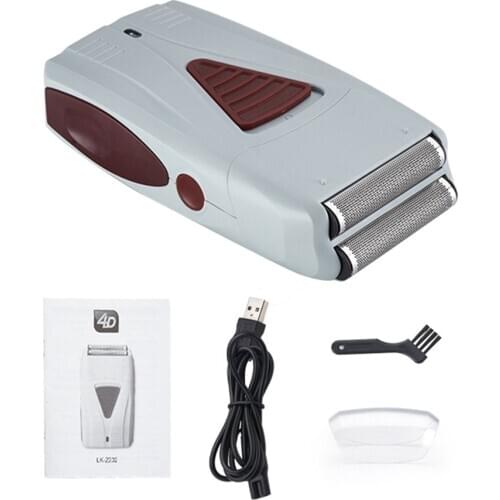 Barber Finishing Electric Shaver For Men Face Rechargeable Beard Electric Razor Foil Head Shaving Machine Hair Cleaning Shaver