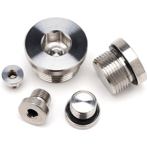 4Pcs M5/M30 Metric Male Thread Plug Hex Socket Head End Cap Plug Pipe Fitting Carbon steel Hardware Fasteners M5/M6 M8 /M30