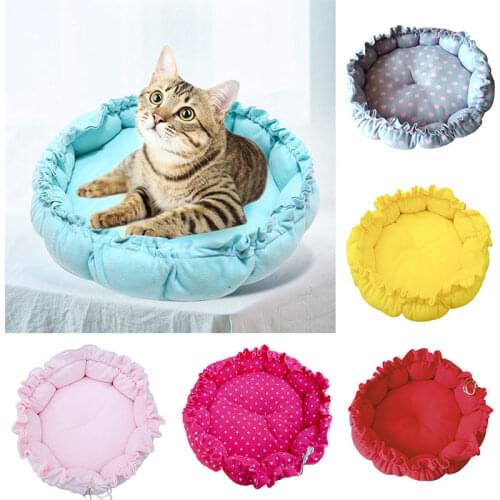 Pet Cat Bed Pumpkin Shape Cathouse Calm Pet Bed Kennel Plush Cozy Nest Mat Pad Washable Dog Cushion Bed Warm Sofa