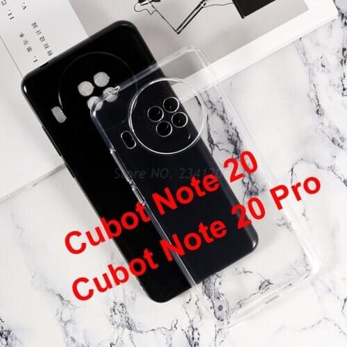 Soft Black TPU Case For Cubot Note 20 Case Silicone Transparent Phone Case Cubot Note 20 Pro Back Cover on Note 20 Cubot hoesje